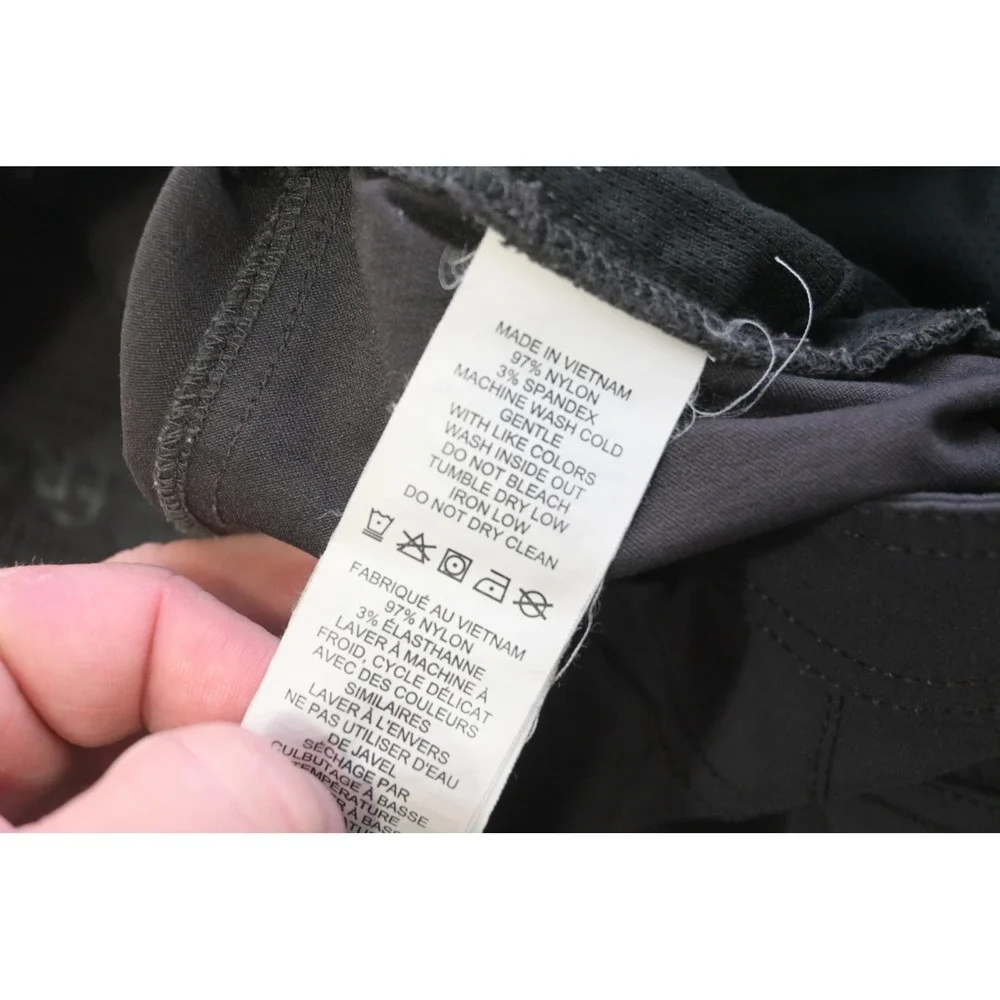 Prana Zion Slim Fit Pants Mens 36x32 Gray Stretch Nylon Hiking Outdoor Excellent